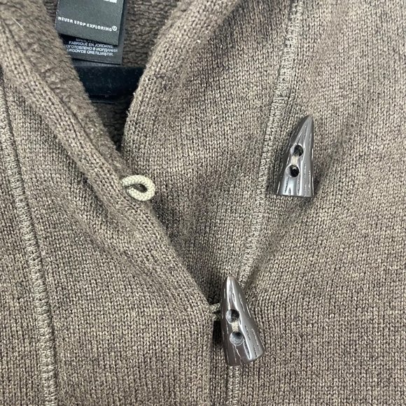 The North Face Woman's Sz S Brown‎ Pullover Fleece Sweatshirt Toggle Closure - Picture 6 of 9